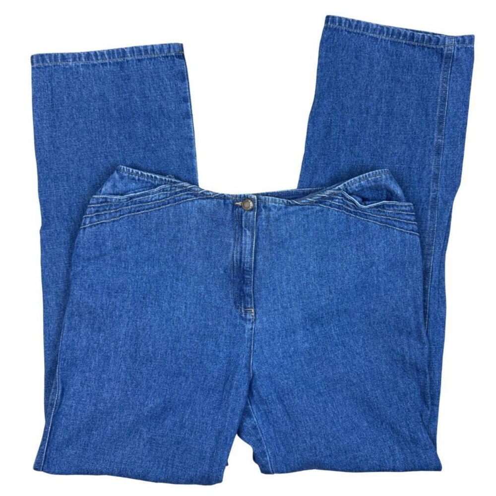 Emma James Liz Claiborne High Waist Straight Leg Denim Jeans Size 10